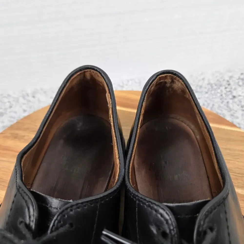 Allen Edmonds Mens 8.5D Park Avenue Black Leather Cap Toe Oxford Dress Shoe 5615